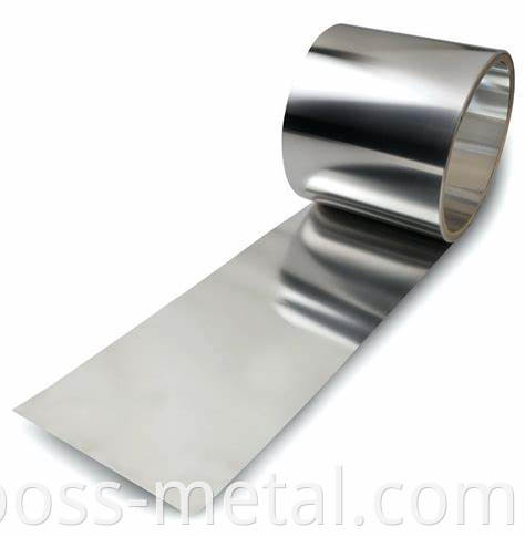 ultra thin stainless-steel strip=foil-coil thickness-0.005mm